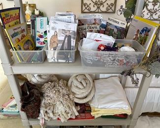 Sewing patterns inc costumes, fabrics, trims, art supplies