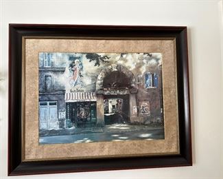 Huge picture still has $375. Price tag, black framed Galleries Nouvelle measures 45” wide by 36 tall