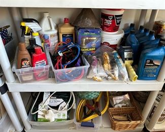 Extension cords, auto cleaners, 10W-30 oil, etc.