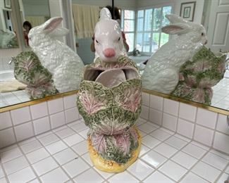 It’s bigger than it looks, and this rabbit looks good from every angle, even all at once! Measures a whopping 22” tall, 9 wide and 16 deep, still has $149.00 discounted price at Marshall’s tag