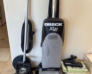 Oreck HypoAllergenic vacuumed with accessories and bags, Oreck Orbiter floor scrubber or sander
