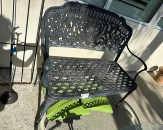 Patio aluminum loveseat