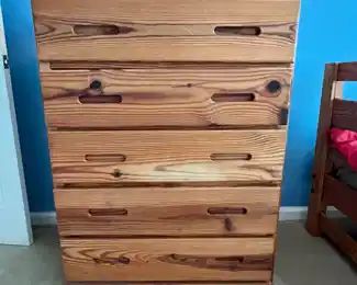 boys bedroom dresser set natural wood high boy