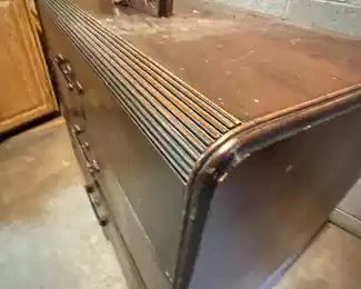 antique art deco waterfall dresser