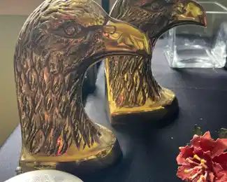 eagle brass bookends