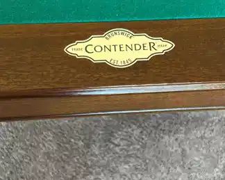 brunswick contender pool table billiards
