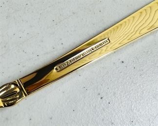 Vintage Reed & Barton gold colored stainless steel flatware set