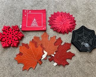 Whimsical seasonal placemats