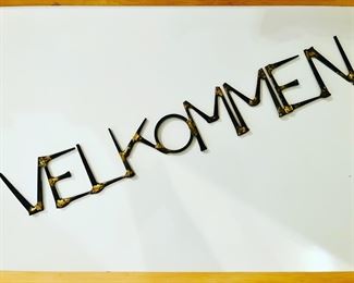 MCM brutalist ‘Velkommen’ nail art