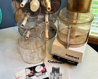 Vintage Cuisinart Food Processor with blade station