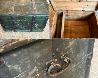 Small scale antique Scandinavian trunk