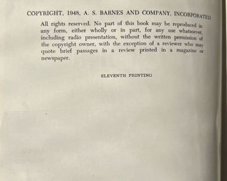 1948 Eleventh Printing of ‘Ben Hogan’s Power Golf’ book