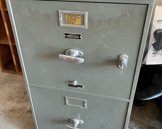 Vintage Meilink Built ‘Hercules’ two-drawer fireproof file cabinet