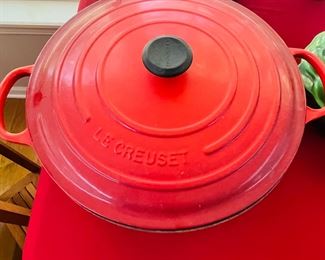 Large le Creuset.