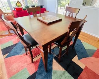 Fine Canadian made table and chairs.
