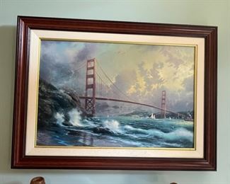 Thomas Kincaid Limited edition Golden Gate Bridge.