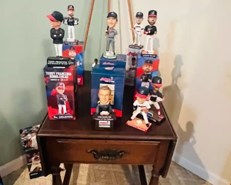 Large collection of Cleveland Indian, bobble heads.