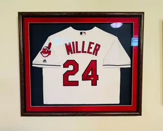 Signed Cleveland Indian’s # 24 miller.