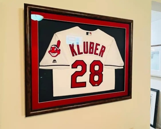Signed Kluber #28 jersey.