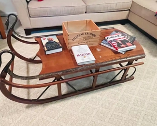 Sleigh Coffee Table By Tell City.