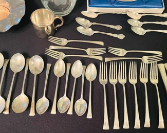 Sterling flatware.