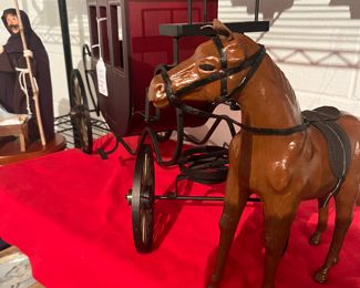 Byers choice Christmas carriage.