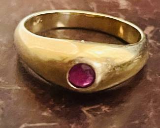 14k Ruby ring.