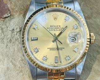 Genuine Rolex Oyster datejust model number is 16233 It was serviced approximately four years ago.