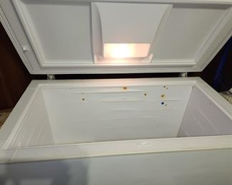 Inside Deep Chest Freezer