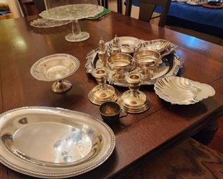 Sterling Silver and Silverplate Serving Pieces 