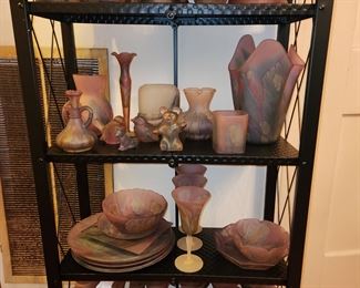 Gorgeous Collection of Nouveau Art Glass by Rueven 