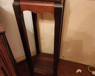 Antique Marble Top Mahogany Pedestal 