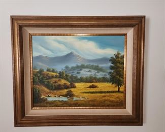 Vintage Scenic Oil Painting