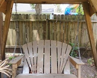 Outdoor Swing with Frame