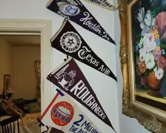 Astros Astrodome 1965 Banners - Roughnecks Banner - Texas A& M Banner