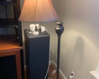 #16	Heavy Metal Base Floor Lamp - 57" Tall w/swivel Arm	 $65.00 			
