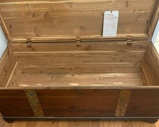 #32	Red Cedar Acme Chest w/ Copper Stays - 45x18x20	 $100.00 			
