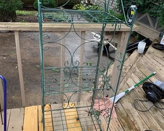 #65	Green 3 Metal Folding Shelf - 21x16x56	 $40.00 			
