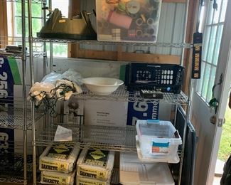 #78	Rolling 5 shelf Stainless Steel Rack 48x18x77 on wheels	 $120.00 			
