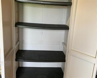 #83	B & D Rubber 4 shelf Storage Bin - 34.5x17.5x71	 $75.00 			
