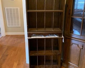 these are stack on top of each other #92	end table with shelve dividers for record 25x14x32	 $40.00 			
#93	end table with shelve dividers for record 25x14x32	 $40.00 			

