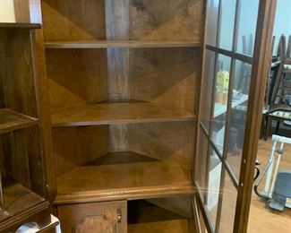 #94	handmade corner china cabinet with glass door and 1 wood door and 2 shelves 39x31x78	 $175.00 			
#95	handmade corner china cabinet with glass door and 1 wood door and 2 shelves 39x31x78	 $175.00 			
