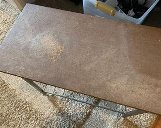 #98	mid century record rack table 24x12x20	 $20.00 			
