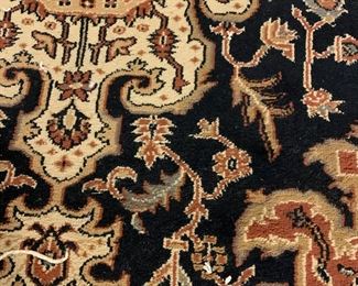 #101	oriental rug with blue coral machine 3'9x6	 $75.00 			
