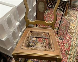 #108	as is rocking chair  with Cain missing 	 $20.00 			
