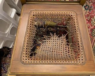 #108	as is rocking chair  with Cain missing 	 $20.00 			
