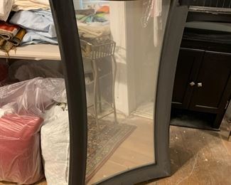 #111	black painted mirror 25x42	 $30.00 			
