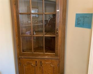 #94	handmade corner china cabinet with glass door and 1 wood door and 2 shelves 39x31x78	 $175.00 			
#95	handmade corner china cabinet with glass door and 1 wood door and 2 shelves 39x31x78	 $175.00 			
