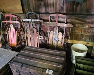 OLD SLEDS TRUNK