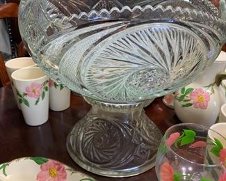 Punch bowl and stand 
